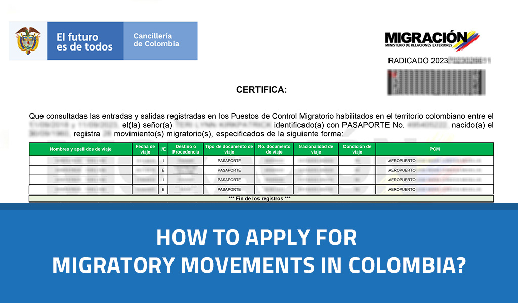 HOW TO APPLY FOR MIGRATORY MOVEMENTS IN COLOMBIA   Migratory Movements En 