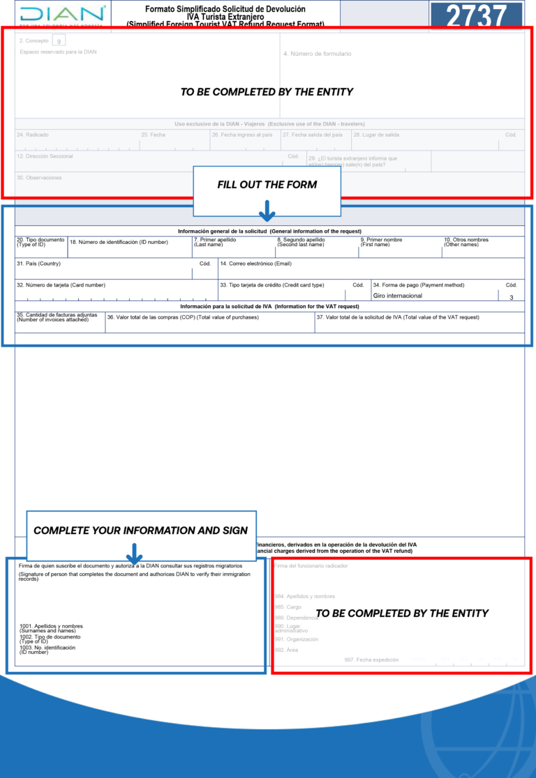 VAT or IVA Tax Return for foreigners in Colombia