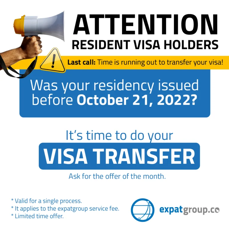 Colombia Visa Transfer