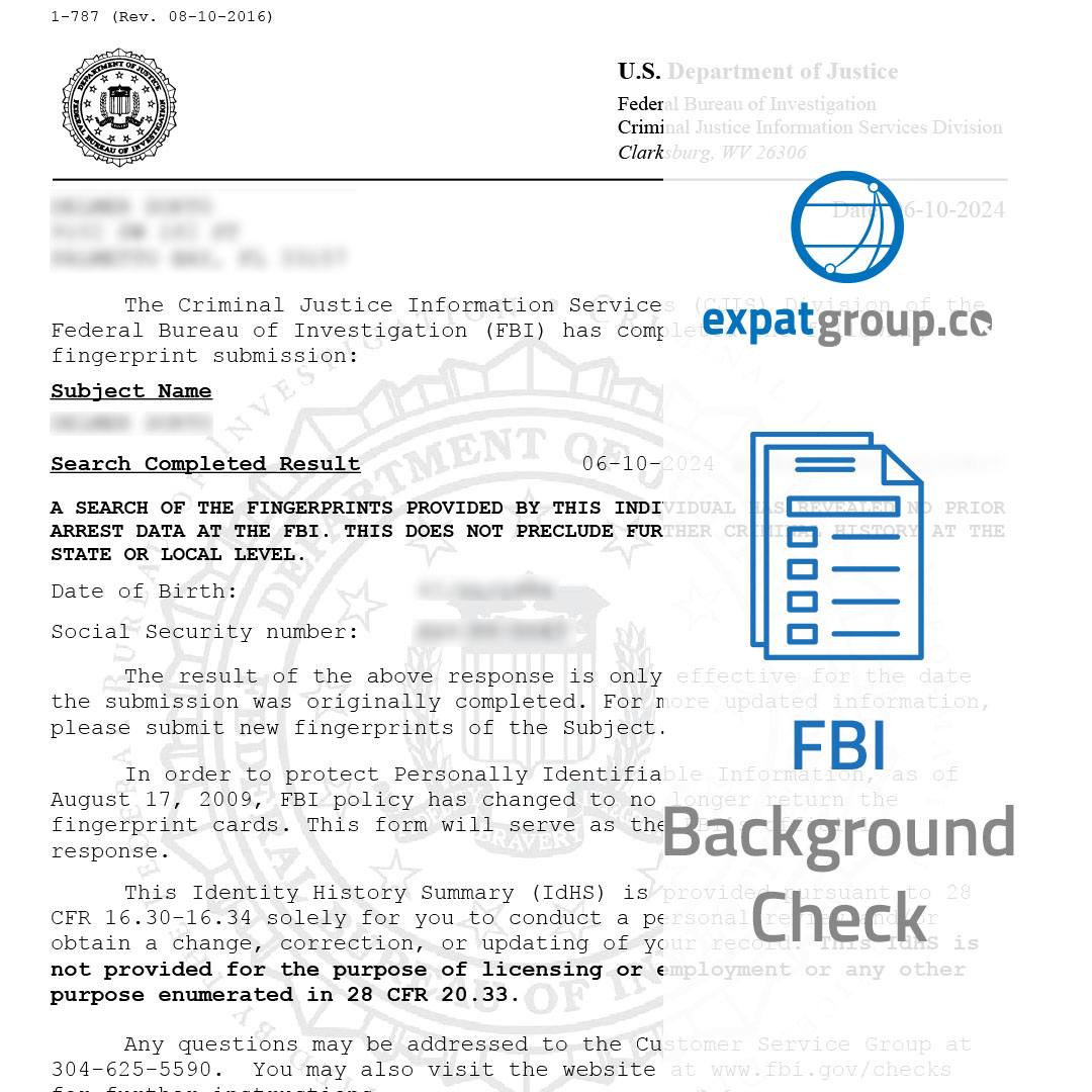 How To Get The US FBI Background Check Certificate