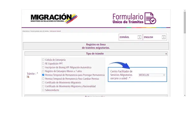 Seleccione el Centro de Facilitación de Migración más cercano - Extienda su sello de turista y permanezca en Colombia.