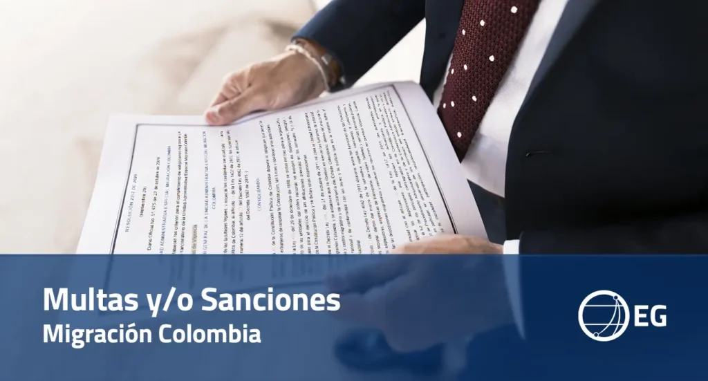 Multas y o Sanciones Migración Colombia