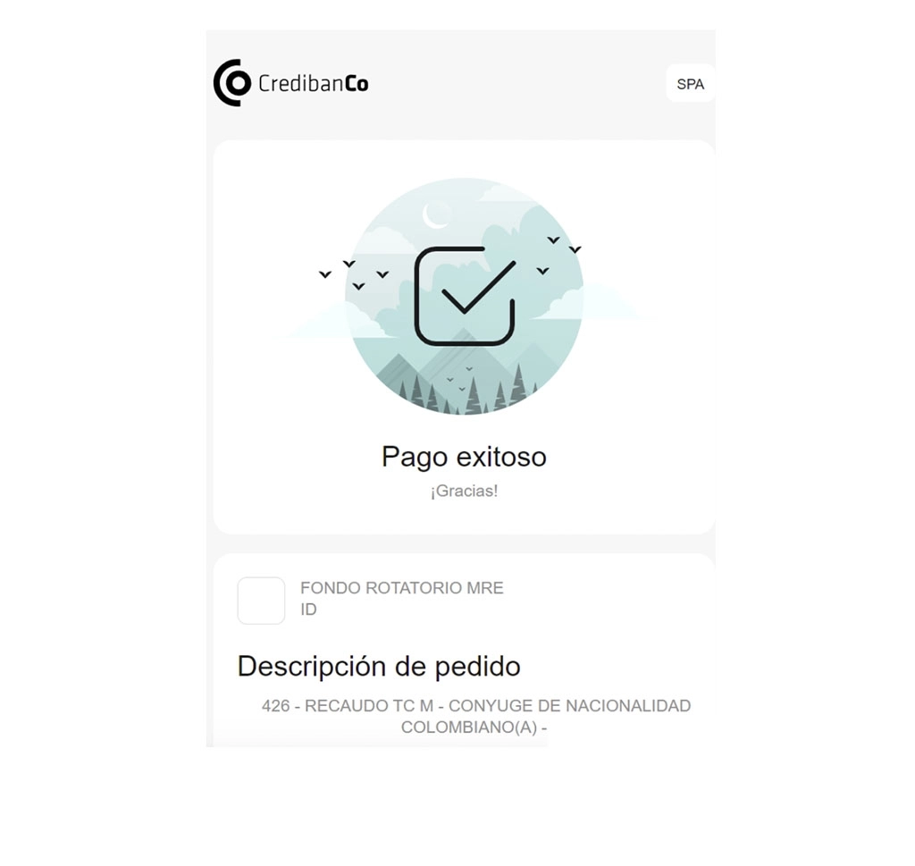 Guarde el recibo de pago del visado y compártalo con su asesor