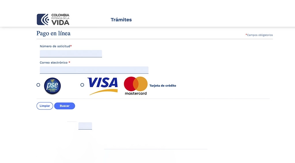 Introducir los datos de la solicitud de visado