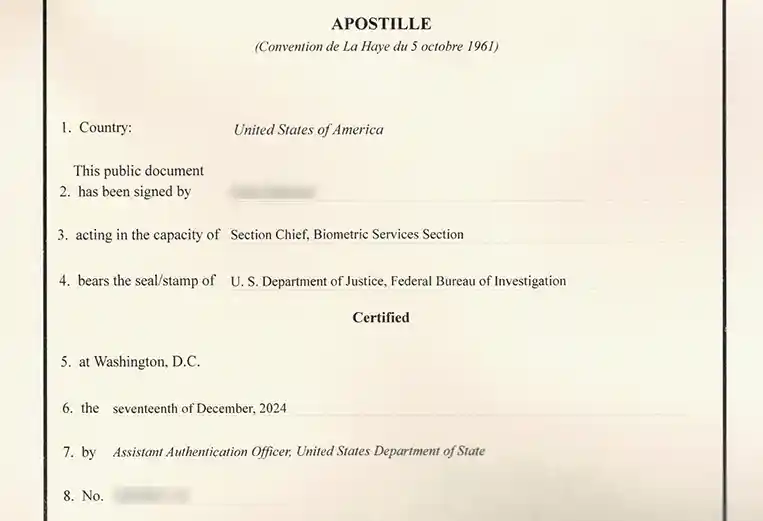 Apostilla Washington D.C.