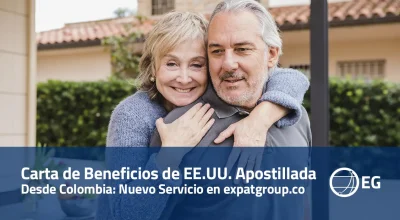 Carta de Beneficios de EE.UU. Apostillada Desde Colombia Nuevo Servicio en expatgroup.co