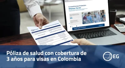 Póliza de salud con cobertura de 3 años para visas en Colombia