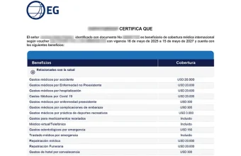 Servicio Seguro Médico de Viaje