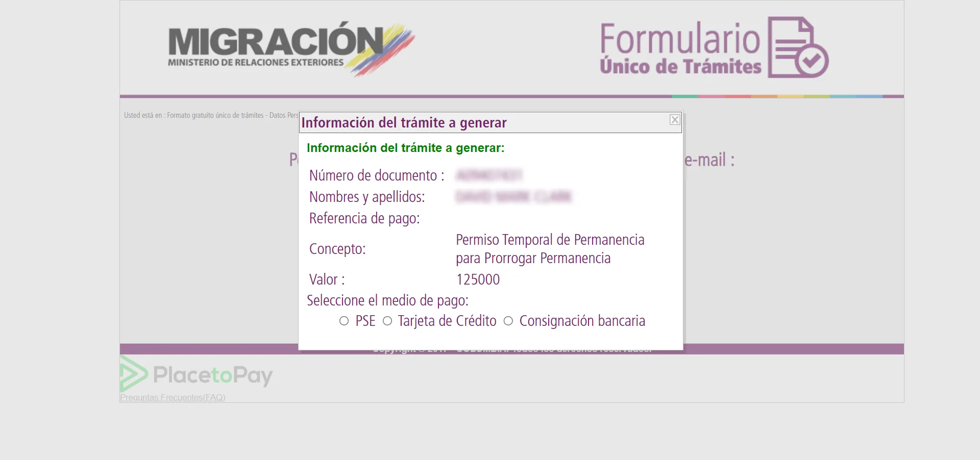 You can pay through PSE, Credit Card or bank deposit