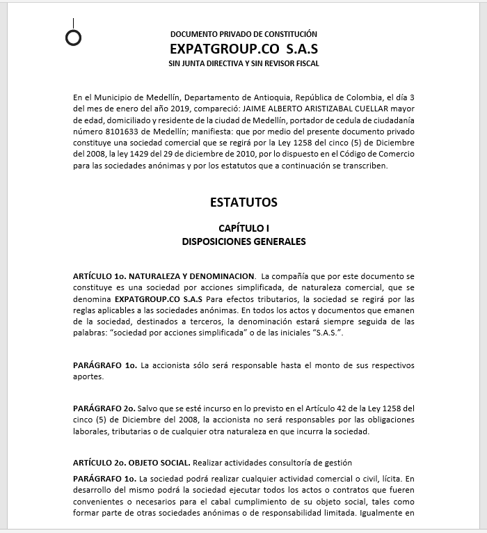 Bylaws example - Without Board members nor Fiscal auditor