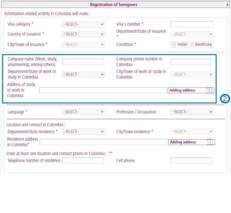 Details of the organization you are related