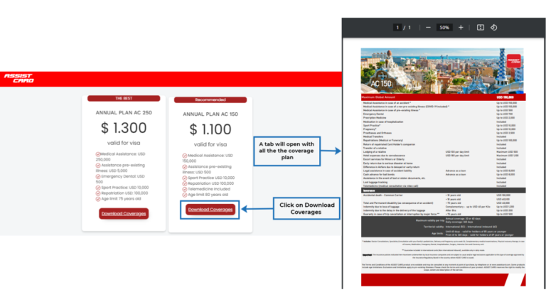 Download Assist Card coverages