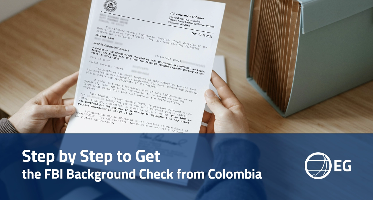 Step by Step to Get the FBI Background Check from Colombia