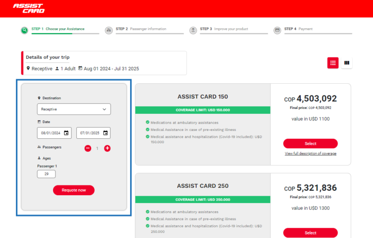 Verify your travel insurance with Assist Card