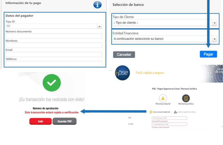 Bank details and customer type