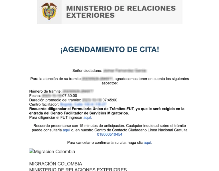 Receive the confirmation email by mail copia