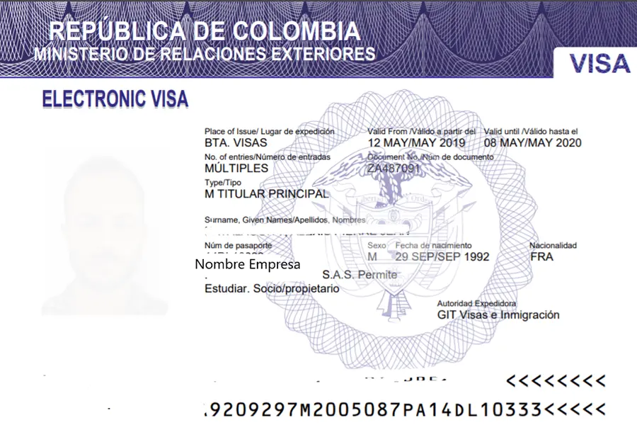 In Colombia it is essential to submit the FBI Background Check with the FD-258 in order to obtain a visa