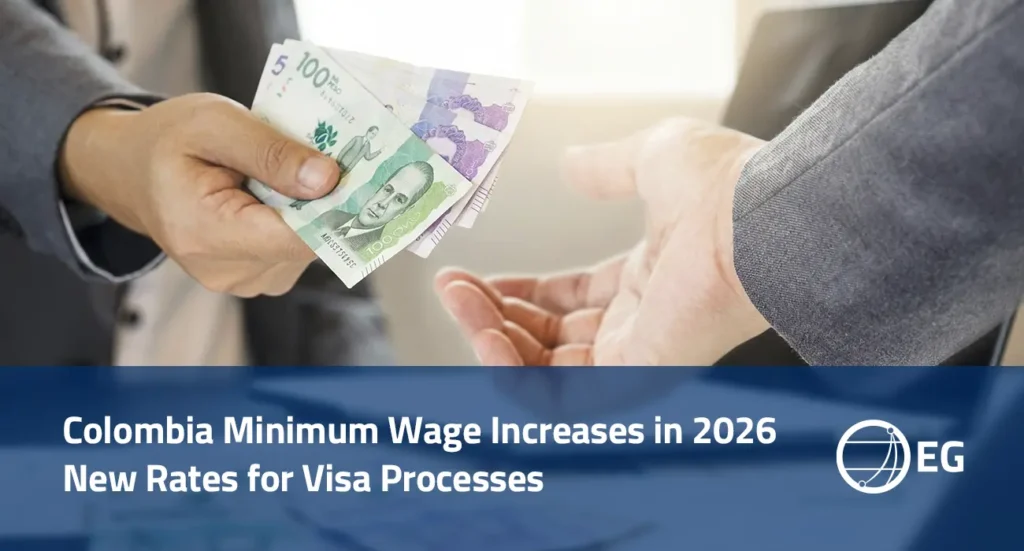 Colombia Minimum Wage Increases in 2026 New Rates for Visa Processes
