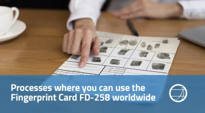 Processes where you can use the Fingerprint Card FD-258 worldwide